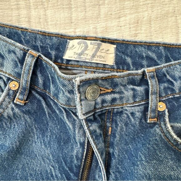 Free People We The Free Size 27 Blue Denim Jeans - Picture 5 of 13